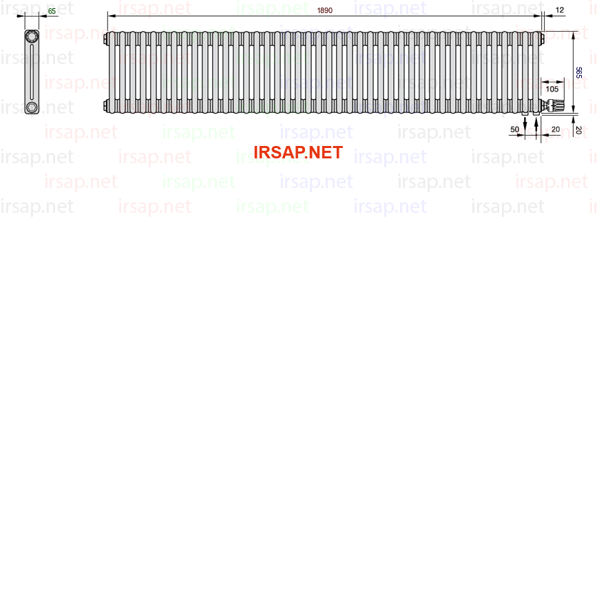 Радиатор IRSAP Tesi 20565/42 T26 CL 01